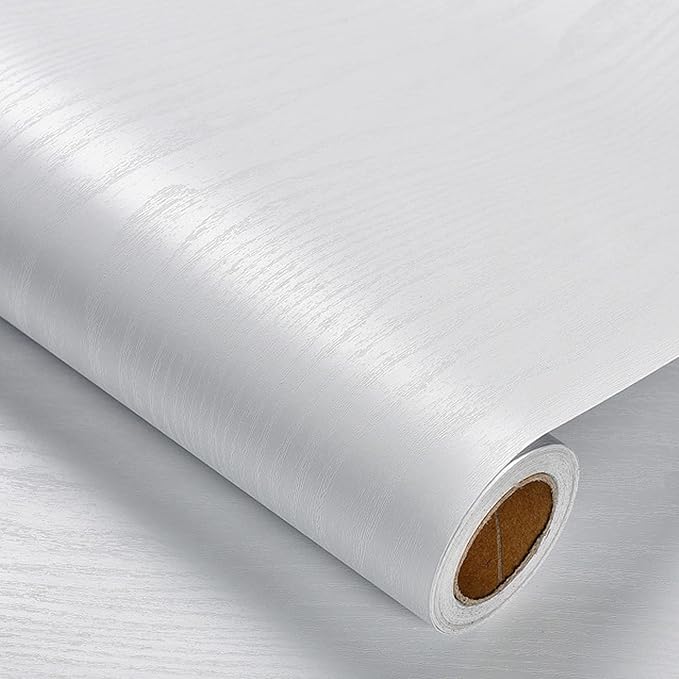 Heroad Peel and Stick Wallpaper 17.5" x 393" Wood Contact Paper Wood Wallpaper by HeroadBrand
