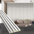 OUZUGIE WPC Acoustic Slat Wall Paneling, Living Room, TV Background, Study Room by OUZUGIE