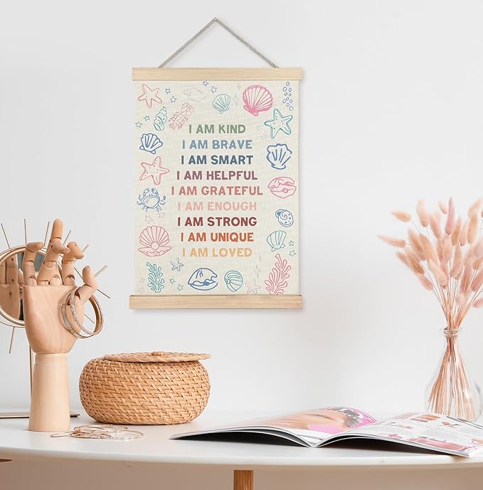 Yomisex Ocean Under the Sea Nursery Kids Wall Art Poster, Positive Affirmations - Image 3