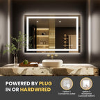 LOAAO 50"x36" LED Bathroom Mirror - Image 6
