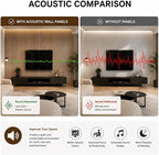 94.5 x 23.6 in Acoustic Wood Wall Panels, 3D Flexible Soundproof Wall Panels - Image 5