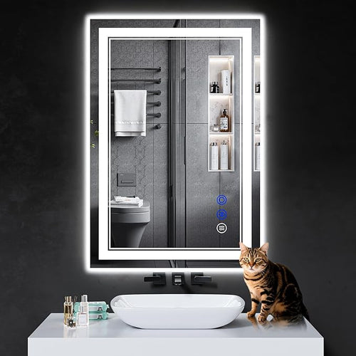 38"x26" LED Bathroom Mirror by INFINIGLASS