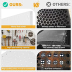 Peg Board, 4 Pack Metal Pegboard Panels White Pegboards Wall Organizer - Image 6