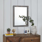 AAZZKANG Wooden Mirror Rectangle Rustic Mirrors - Image 3