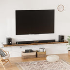 Floating Shelves for Wall 48 Inches Long, 9.3" Deep Rustic Brown Floating Shelf - Image 2
