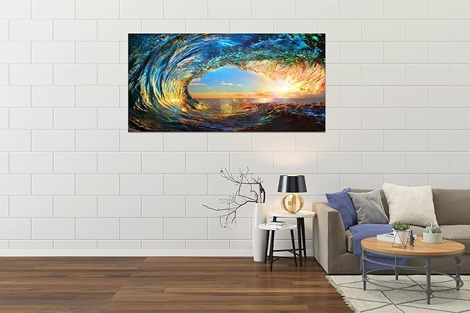 Cao Gen Decor Art S06762 Giant Wave Water Wall Art Canvas Prints 1 Panels Ocean - Image 6