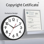 AKCISOT 14 Inch Wall Clock Silent Non-Ticking Modern Wall Clocks Battery - Image 5