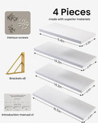 BAYKA Wall Shelves for Bedroom Decor, Floating Wall Shelf for Living Room - Image 7