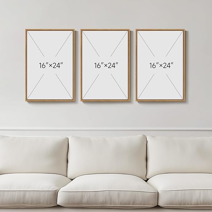 Framed Vintage Christian Wall Art Set of 3, Rustic Wildflower Landscape Bible - Image 5