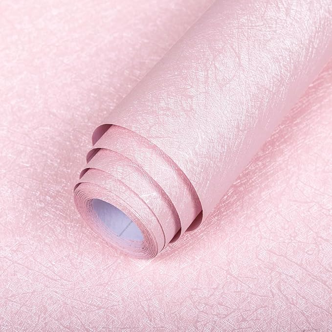 Pink Peel and Stick Self Adhesive Wallpaper by Abyssaly