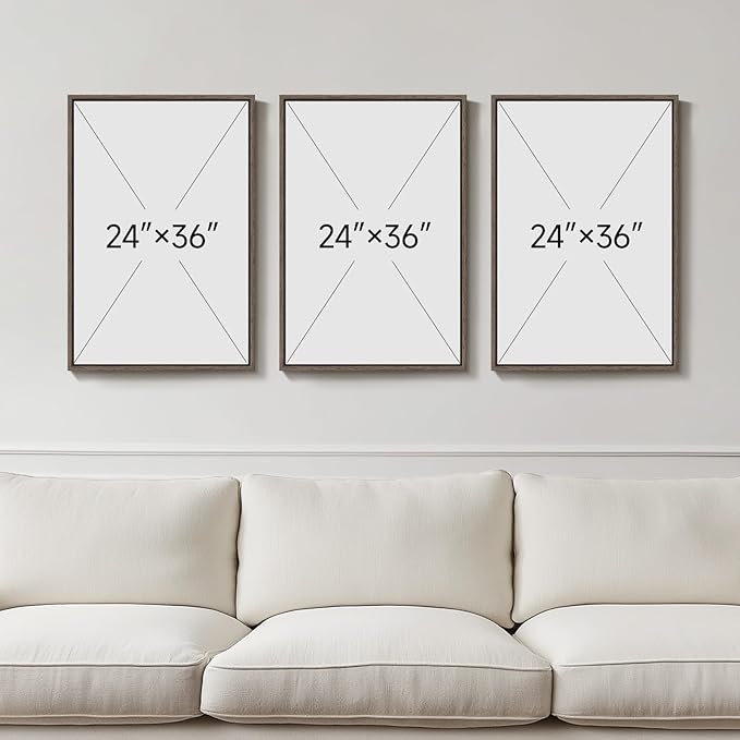 Large Framed Neutral Earth Tone Desert Wall Art - Image 3