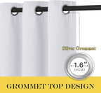 NICETOWN Patio Door Curtain for Living Room, Grommet Sound Reducing Room - Image 3