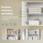 Haotian Wall Cabinet for Laundry Room, Wall Storage Medicine Cabinet for - Image 7