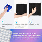 JBER 12 Pack Acoustic Foam Panels, High Desnsity Studio Soundproofing Wedges - Image 6