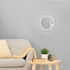 Mirrors Wall Decor Iron Frame Round Art Wall Mirrors Home Decoration Hanging - Image 3