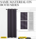 NICETOWN Greyish Purple Blackout Curtains 90 inches Length - Image 5