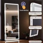 56"x21" LED Full Length Mirror – Standing Floor Body Mirror - Image 4