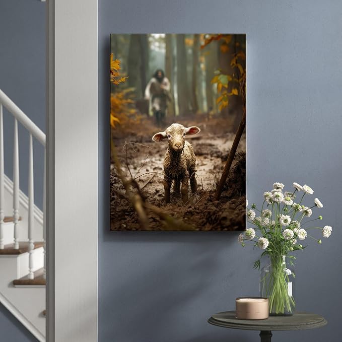 Ploceiny christian gifts for women-men, Religious canvas home decor for prayer - Image 2
