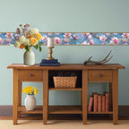 Magnolia Flower Wallpaper Border 196x4 Inch Peel and Stick Wall Border Pink - Image 6