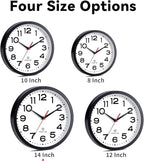Roymnie Atomic Wall Clock 14 Inch, Modern Clock Battery Operated Classic Analog - Image 5