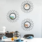 3 Pack Metal Mirrors for Wall Sunburst Wall Mirrors Home Décor Decorative - Image 3