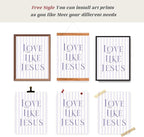 LARTSFRO Coquette Purple Bow Jesus Wall Art Decor Posters, Inspirational Bible - Image 4