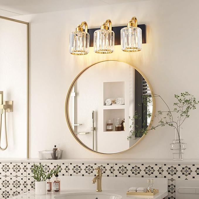 Modern Crystal Bathroom Vanity Lights, Crystal Wall Lighting - Image 2