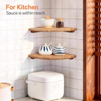 Floating Corner Shelves, Living Room - Image 8