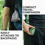 TakeToday 4PCS Collapsible Travel Cup - Silicone Foldable Water Cup, BPA-Free with Lid & Waterproof Bag - Drinking Cup Set for Camping, Outdoors & International Travel