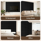 Qidejoy 33 Pcs 3D PVC Slat Wall Panels 12X12in Fluted Textured Paneling Modern - Image 2
