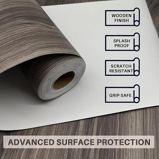 Wood Grain Peel and Stick Floor Tiles – 11.8” Width, Full Roll Length of 394" – - Image 6