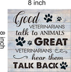 Funny Veterinarian Gifts Farmhouse Dog Canvas Wall Art Decor Veterinary Vet Gift - Image 2
