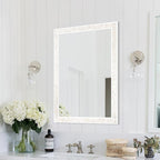 Tanmicoshomy White Shell Framed Rectangular Wall Mirrors - Image 7