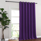 NICETOWN Room Divider Curtain 132 Inches Long, Wide Blackout Sliding Door - Image 8