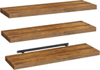 RALGEND Floating Shelves for Wall, 1.5" Thick Wall Shelf Set of 3 by RALGEND