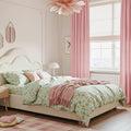 NICETOWN Baby Pink Velvet Curtains 96 inch Length, Room Darkening Thermal by NICETOWN