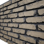EverStone Aged Brick Faux Brick Panel, 46 7/8"W x 27"H x 1 1/4"D, Ash Color - Image 7