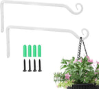 Jardim 2 Pack 10 Inch Premium Decorative Metal Iron Wall Hangers by Jardim