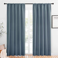 NICETOWN Window Curtains Blackout Drapes, Smoky Blue, 1 Pair, 52 by 84-Inch by NICETOWN