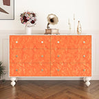 Wallercity Creative Orange Flocking Fabric Contact Paper - Image 3
