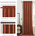 NICETOWN Burnt Orange Room Darkening Curtains - Image 7