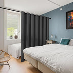 ChrisDowa Room Divider Curtain 120 Inches Long, Wide Blackout Sliding Door - Image 2