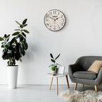 8 Inch Wall Clock Easy to Read Arabic Numerals Wooden Round Wall Clock Silent - Image 7
