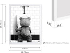 Poster Master Funny Teddy Bear Print - Image 3