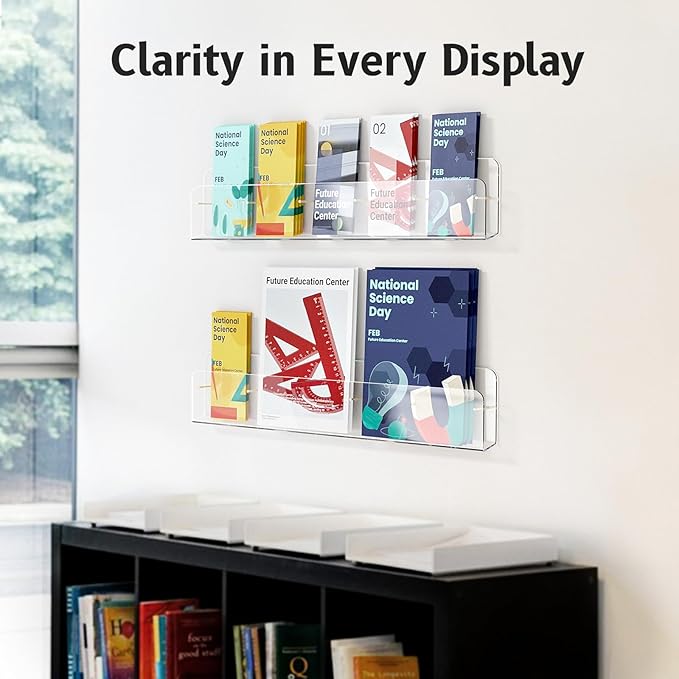 HIIMIEI Brochure Holder Wall Mount, Pamphlet Display Stand - Image 7