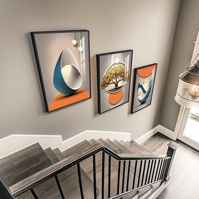 Framed Modern Luxury Large Wall Art - Image 4