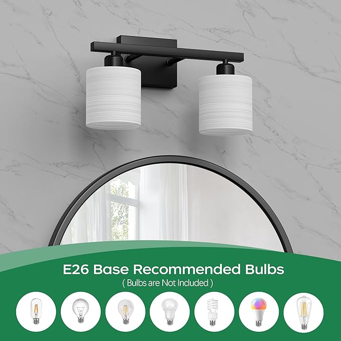 PARTPHONER Bathroom Light Fixtures, Bathroom Lighting Fixtures Over Mirror - Image 4