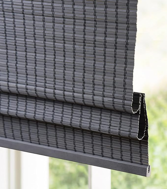LazBlinds Cordless Bamboo Roman Shades, Light Filtering Window Treatment - Image 3