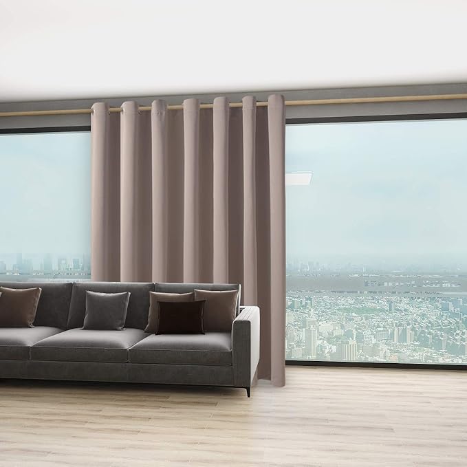 BONZER Room Divider Curtain Total Privacy Wall Noise Reducing Extra Wide - Image 6
