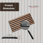 Wall!Supply 3D Soundproof Wall Panels – Acoustic Walnut Finish – EPS Foam - Image 6